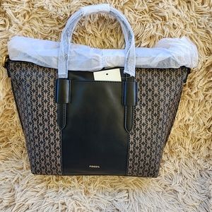 Fossil skylar crossbody black and brown